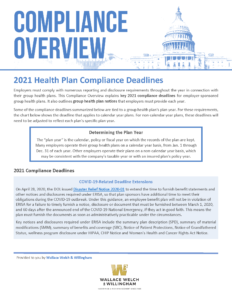 Compliance Overview cover sheet